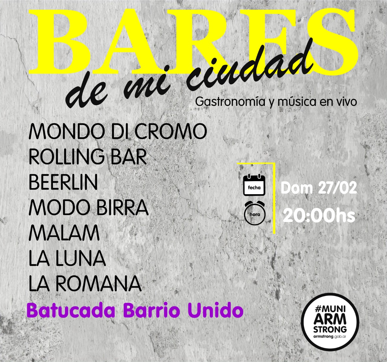 Placa Bares de mi ciudad