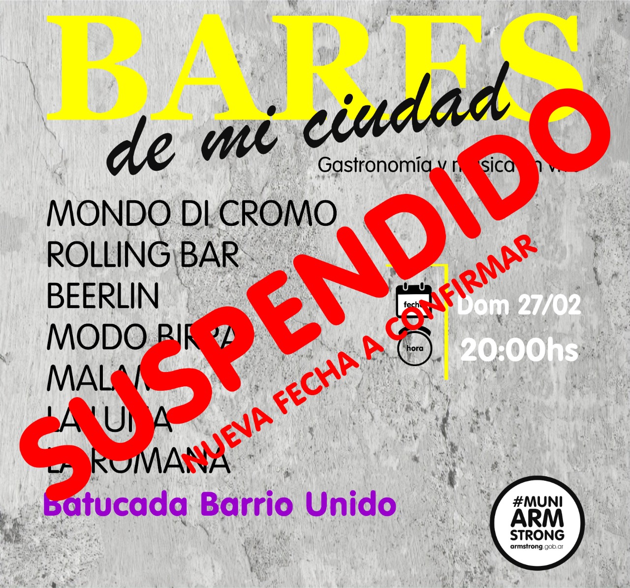 Placa cancelado