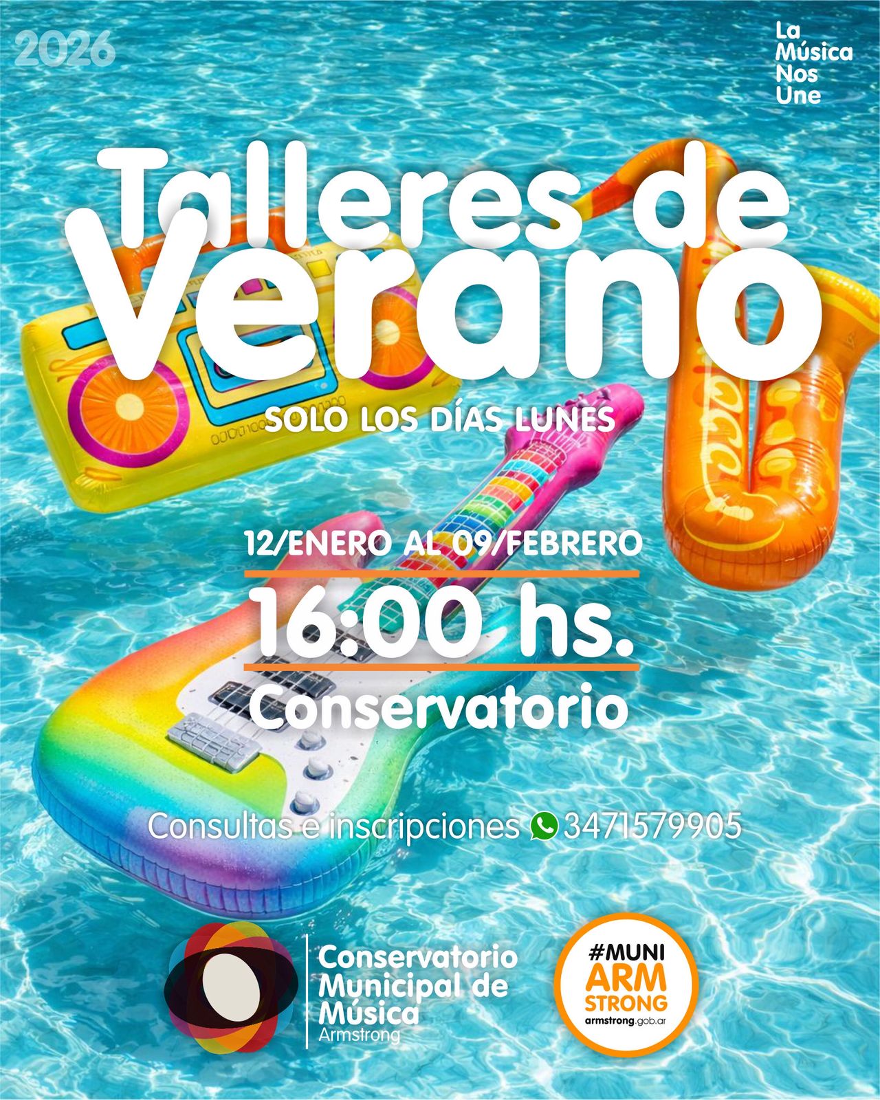 Talleres de verano en el Conservatorio Municipal 2026