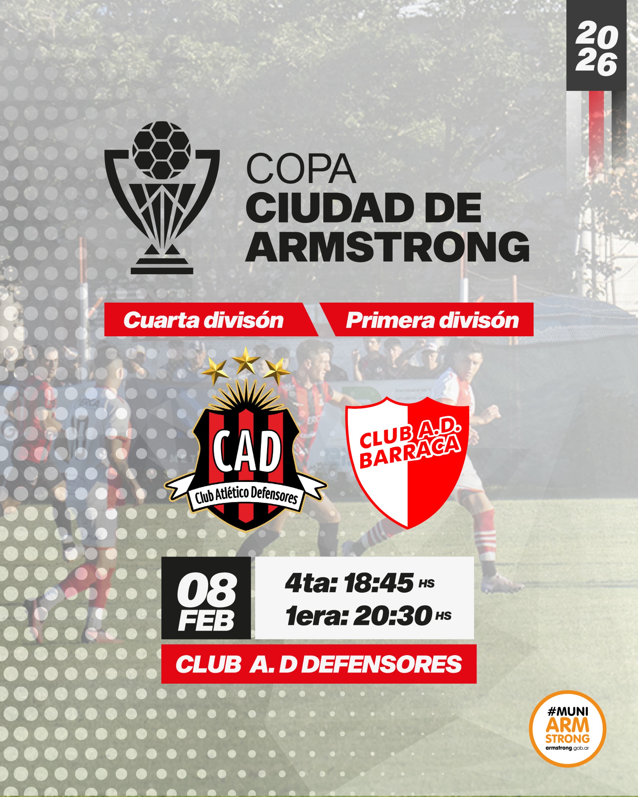 Se juega la 5° Copa Ciudad de Armstrong