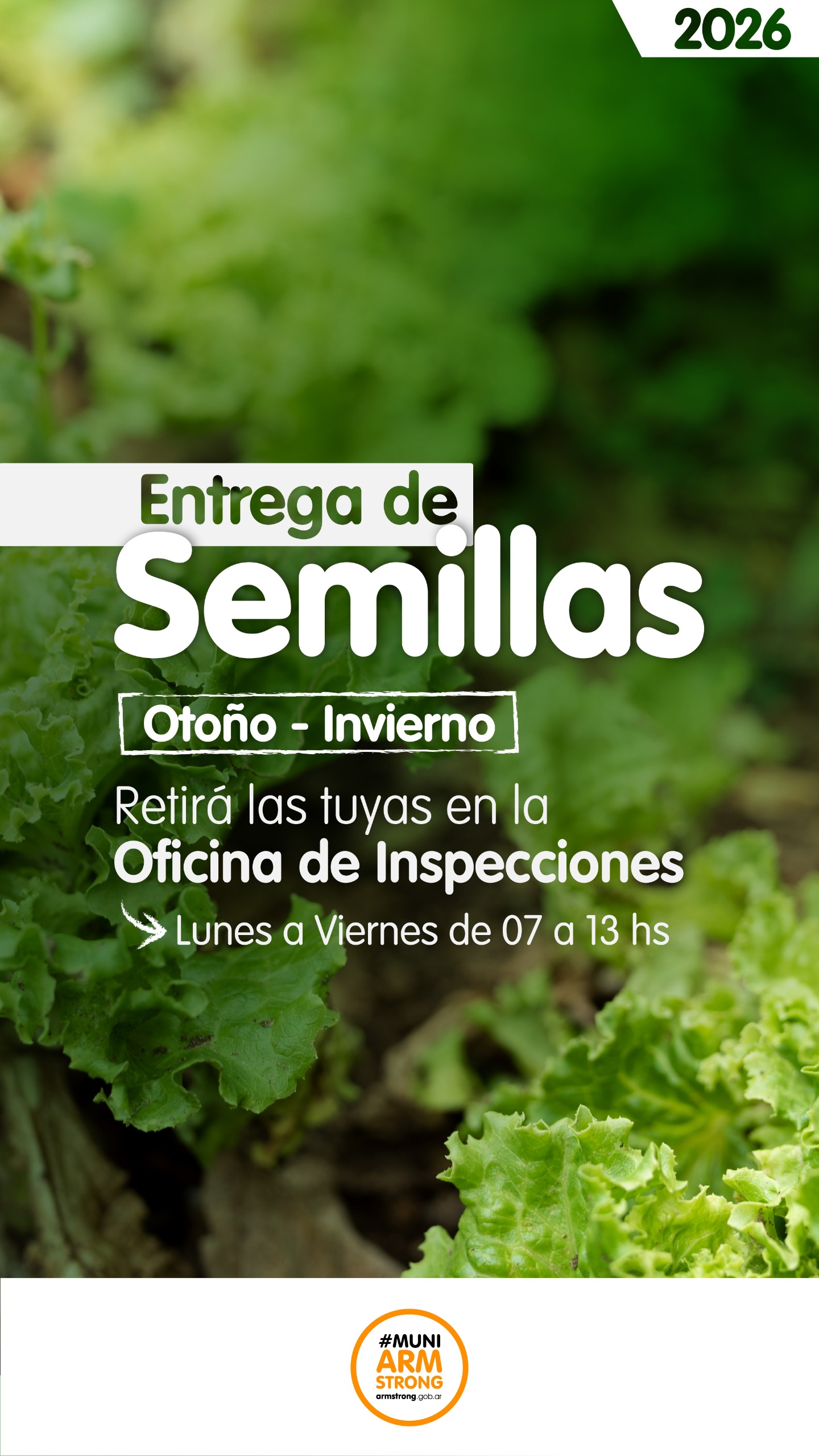 Entrega de semillas 2026