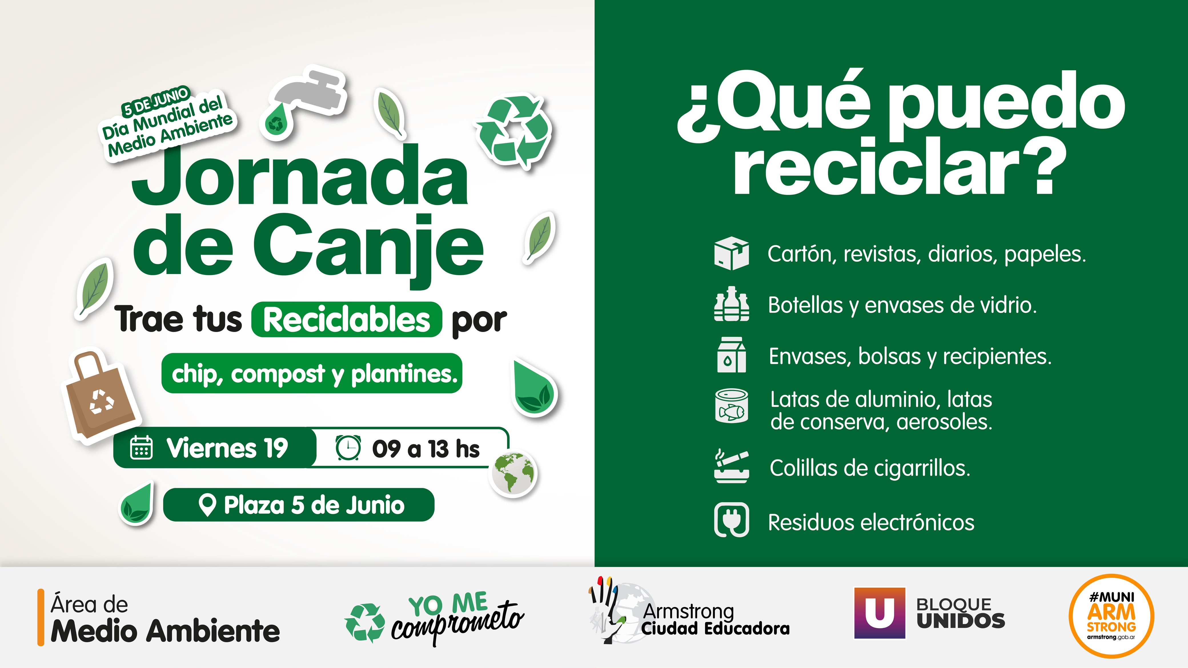 Viernes 19 de junio, jornada de canje